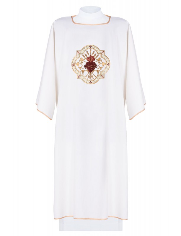 Ecru dalmatic - Heart of Jesus (3)