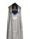 Embroidered Marian cope - silver glitter (87)