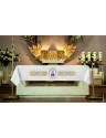 Advent cloth with embroidered 4 candles