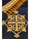 Priest's stole, embroidered velvet, purple (52H)