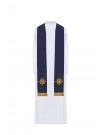 Priest's stole, embroidered velvet, purple (52H)