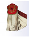 Gold cope with red stripe + stole
