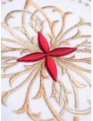Chalice linen set, linen, embroidered red cross (78H)