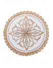 Chalice linen set, linen, embroidered with a golden cross (81H)