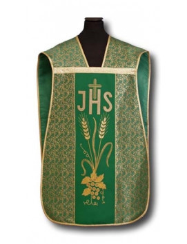 Casula romana verde IHS - lana elano (9)