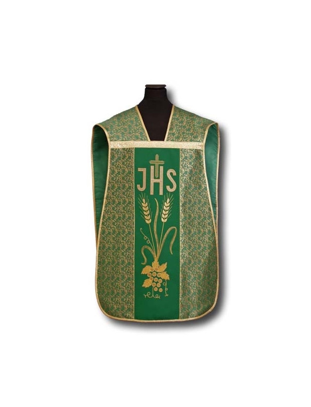 Casula romana verde IHS - lana elano