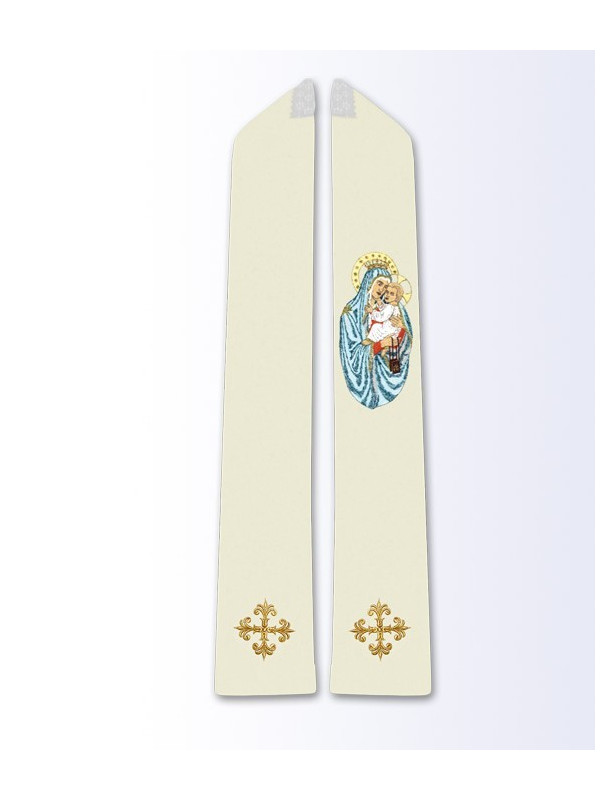 Stole with image of Our Lady of the Scapular