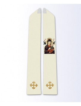 Stola mit Bildnis der Muttergottes von der Immerwährenden Hilfe