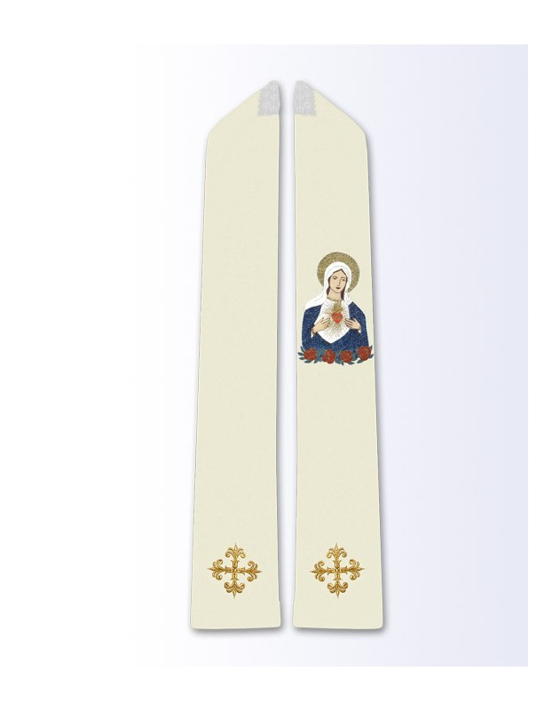 Stola mit dem Bild des Herzens Mariens