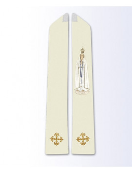 Étole avec l'image de Notre-Dame de Fatima