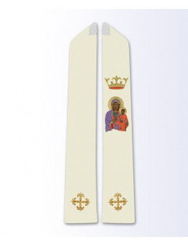 Étole à l'effigie de Notre-Dame de Czestochowa