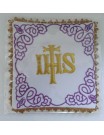 Chalice pall with gold IHS inscription (4M)