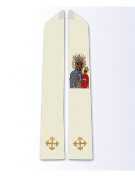 Stole with image of Our Lady of Czestochowa