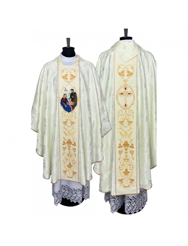 Embroidered chasuble Holy Family