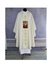 Chasuble with Santa Claus print