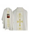 Chasuble with Santa Claus print