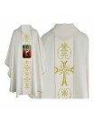 Chasuble with Santa Claus print