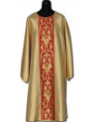 Gold dalmatic with red belt + stole