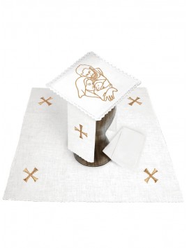 Chalice linen set, linen, Christmas (82H)