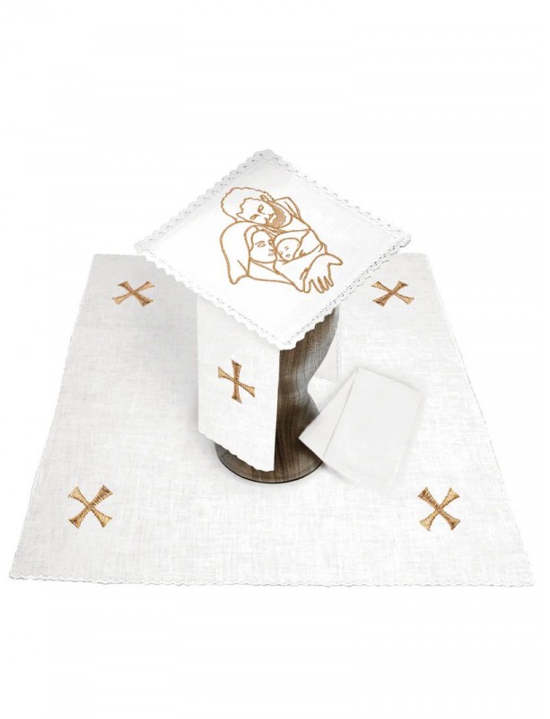 Chalice linen set, linen, Christmas (82H)