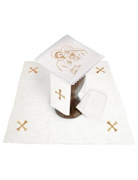 Chalice linen set, linen, Christmas (84H)
