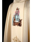 Embroidered chasuble, gold fabric - Christmas (H224)