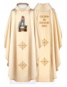 Embroidered chasuble, gold fabric - Christmas (H224)