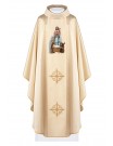 Embroidered chasuble, gold fabric - Christmas (H224)