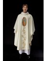 Chasuble with embroidered image of Our Lady of Guadalupe