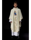 Chasuble with embroidered image of the Holy Family (H101)