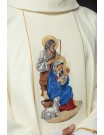 Chasuble with embroidered image of the Holy Family (H101)