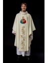 Chasuble with embroidered image of the Heart of Mary (103H)
