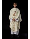 Chasuble with embroidered image of Our Lady of Fatima (104H)