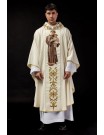 Chasuble with embroidered image of Saint Anthony (108H)