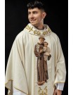 Chasuble with embroidered image of Saint Anthony (108H)