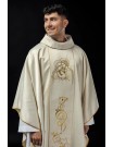 Chasuble with embroidered image of the Holy Family (109H)
