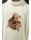 Chasuble with embroidered image of Saint Anthony (111H)