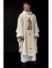 Chasuble with embroidered image of Saint Francis (112H)