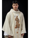 Chasuble with embroidered image of Saint Francis (112H)