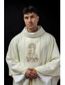Chasuble with embroidered image of Our Lady of Candlemas (114H)