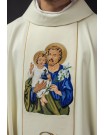 Chasuble with embroidered image of Saint Joseph (115H)