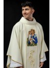 Chasuble with embroidered image of Saint Joseph (115H)