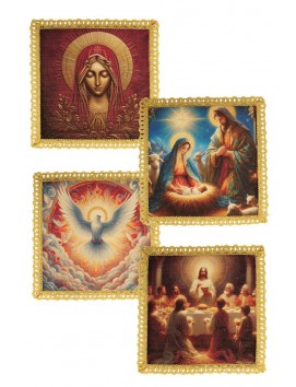 Set of 4 chalice palls for liturgical ceremonies (1H)