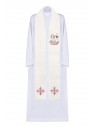 Embroidered Easter stole with the symbol of the Lamb of God (125H)