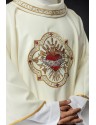 Ornat haftowany - symbol Serca Maryi (126H)