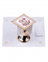 Chalice linen set, linen, Lamb motif (86H)