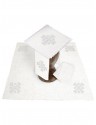 Chalice linen set, linen, Jerusalem Cross embroidery (88H)