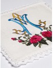 Chalice linen set, linen, Marian embroidery (89H)