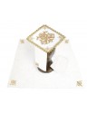 Chalice linen set, linen, Marian embroidery (94H)