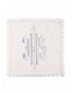 Chalice linen set, linen, IHS embroidery (98H)